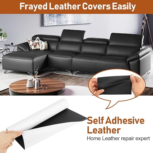 Leather Repair Patch, ILFYCOTO 17X60 Inch Self Adhesive Leather Repair Patch - Image 3