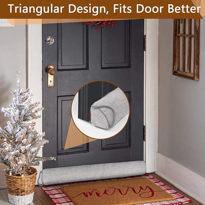 Triangle Under Door Draft Stopper Noise Blocker 30 Inches - Image 5