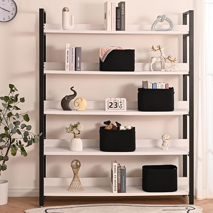 ICERZCZ Black Storage Baskets for Shelves, Small Storage Baskets for Organizing - Image 2