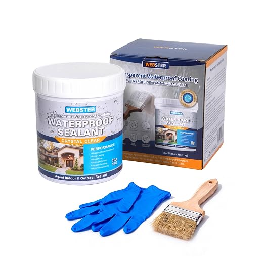 Transparent Waterproof Coating, 35 oz（2.2 lb） Invisible Sealant, Transparent by Unknown
