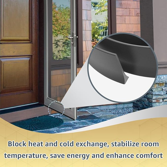 2PCS Compatible with Andersen Storm Door Bottom Sweep Fin Weatherstrip | - Image 5