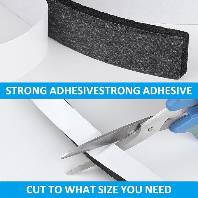 DGSL Foam Weather Stripping, 33Ft Door Window Seal Tape | Self Adhesive - Image 4