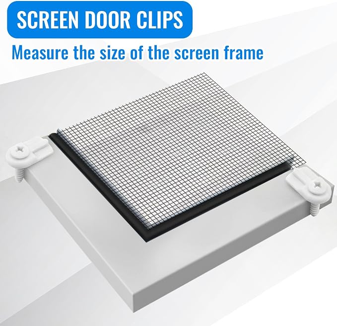 Blulu 96 Pack 13/16 x 1/2 Inches Flush Nylon Window Screen Clip - Image 5