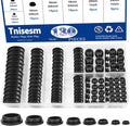 Tnisesm 130PCS 8 Sizes Black Rubber Plugs by Tnisesm