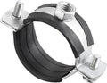 uxcell Adjustable Pipe Bracket Clamp, 1-9/16" Wall Ceiling Mount Iron Pipe by uxcell