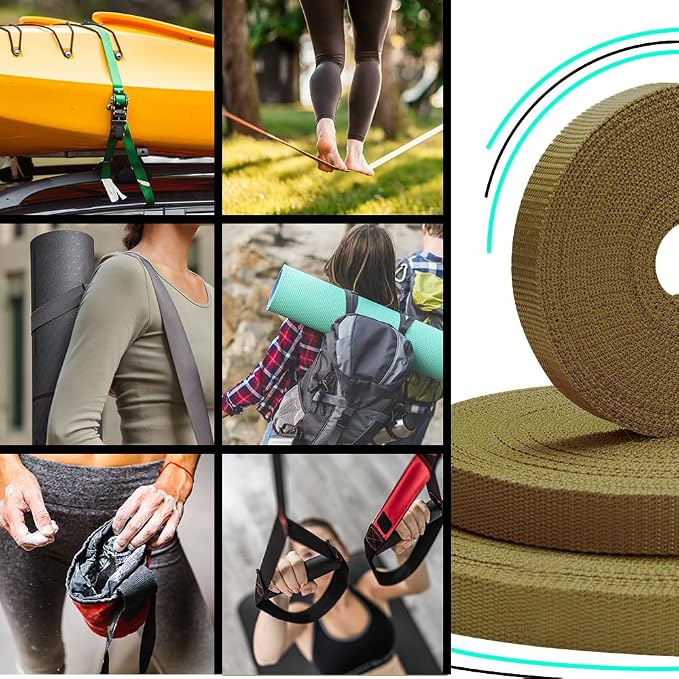 Webbing Strap, 3/4" to 2", 10-50 Yds, EDC gear, backpack repair and pet dog - Image 5