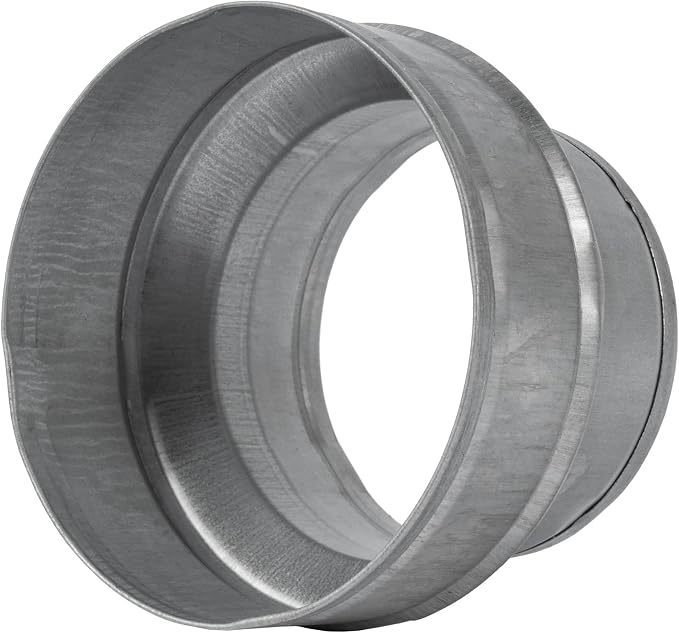 5" to 4" Inch Male-Fit Galvanized Steel Round Duct Reducer - Image 3