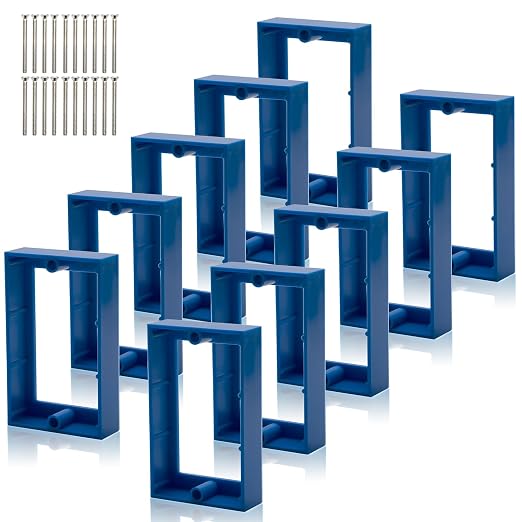 HXH Single Gang Receptacle Outlet Box Extender, 3/4 Inch, 10 Pack | by HUIXHAO