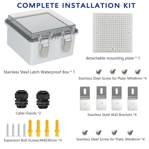 Electrical Junction Box, IP67 Waterproof Outdoor Box ABS Plastic Enclosure - Image 7