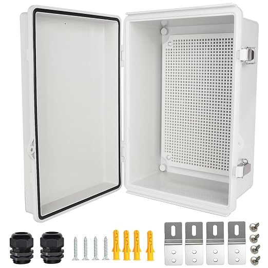 Electrical Junction Box, IP67 Waterproof Outdoor Box ABS Plastic Enclosure by Qukipet