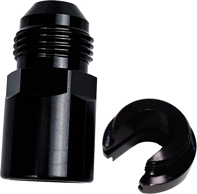Fuel Adapter 6AN Male to 3/8 SAE Quick Disconnect Female Push on EFI Hose by Unknown