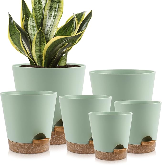 YNNICO Indoor Self Watering Planters by AFamilyofGardenLovers