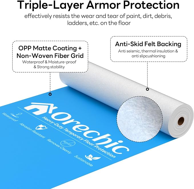 300 GSM Heavy-Duty Temporary Floor Protection, Plastic Floor Protector - Image 6