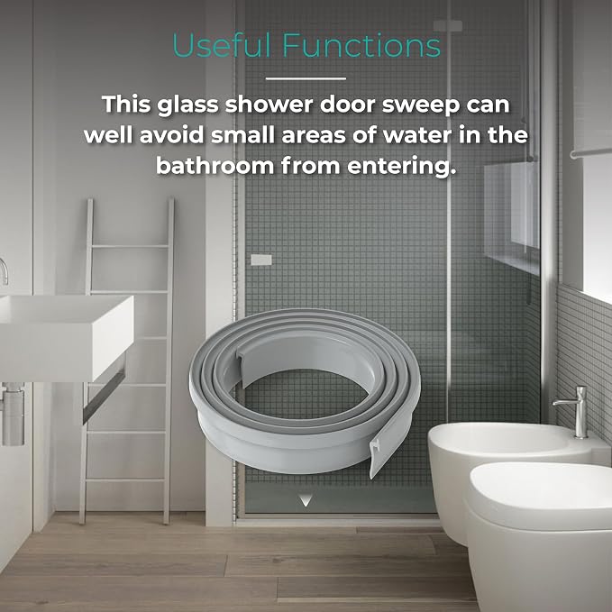 Framed Shower Door Sweep, Shower Bottom Door Sweep Replacement - Image 6