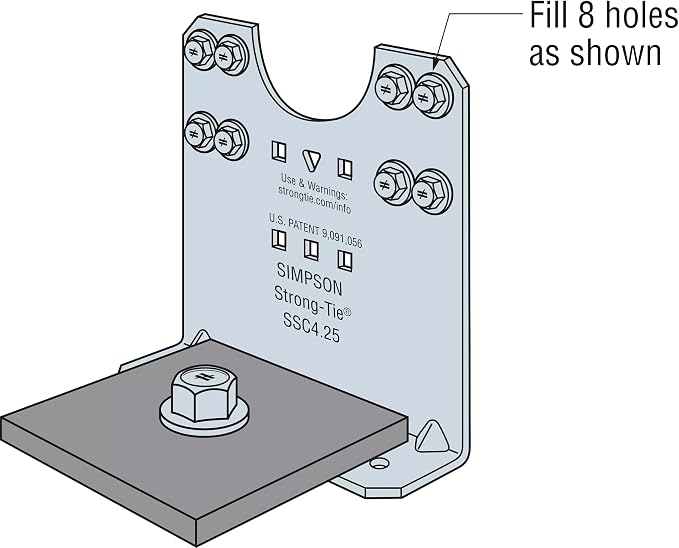 Simpson Strong-Tie MSSC4.25KW-KT20 MSSC 4-1/4 in. Kneewall Connector - Image 2