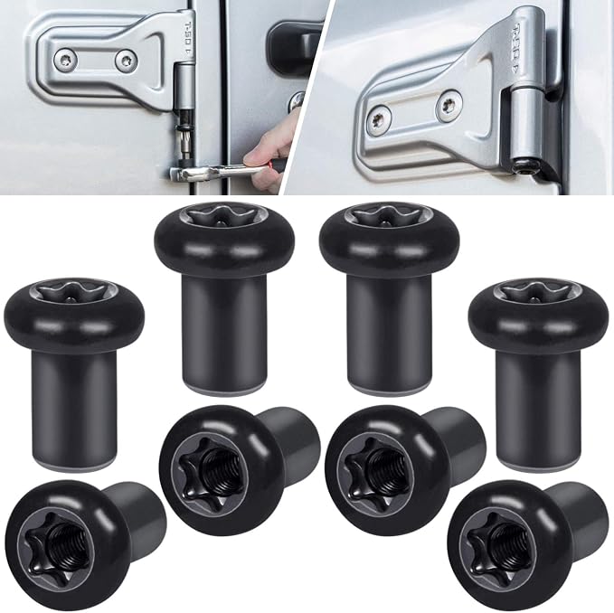 Door Hinge Nuts Replacement Screws by E-cowlboy
