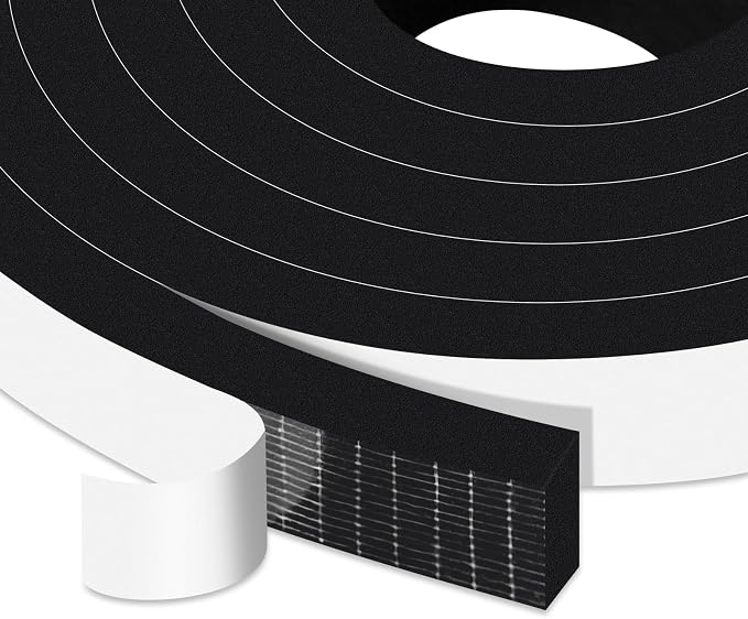 3/4x3/8in Foam Weather Strips, Blocks Drafts by Trisiki