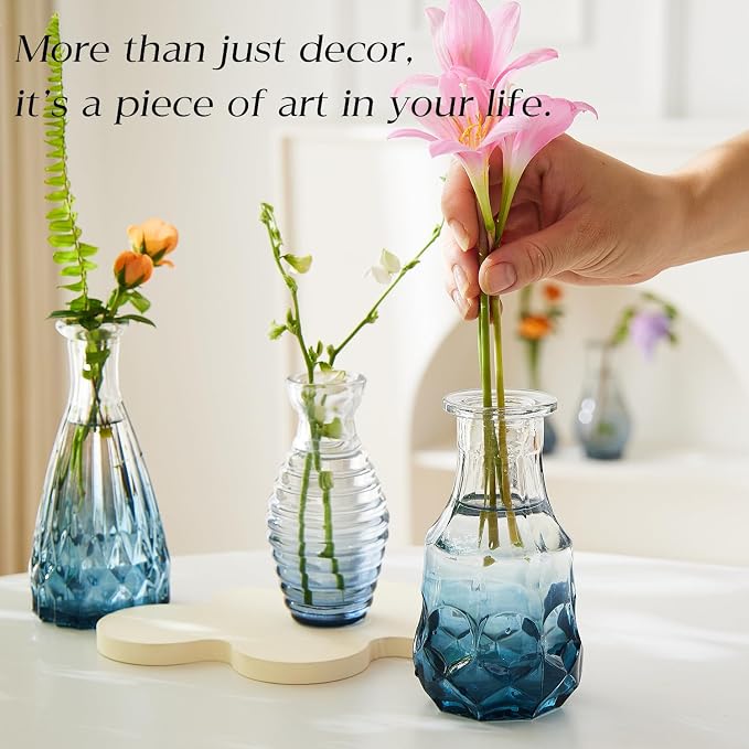 Glass Bud Vase Set of 30 - Image 2