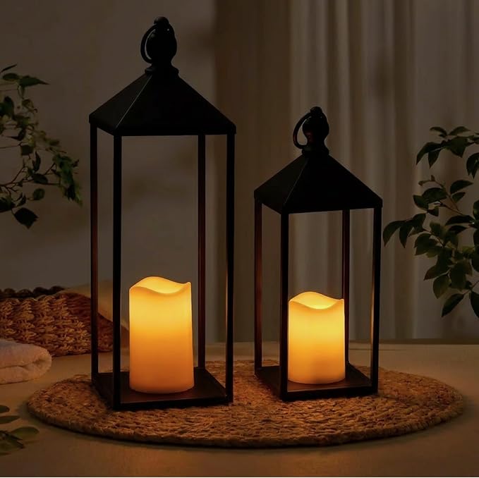 Perfnique Decorative Lanterns for Indoor & Outdoor, Farmhouse Modern Decor for - Image 7