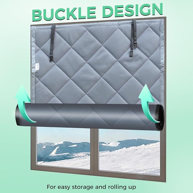 Thicken Cotton Layer Thermal Window Cover 30"x56" | Window Insulation - Image 4