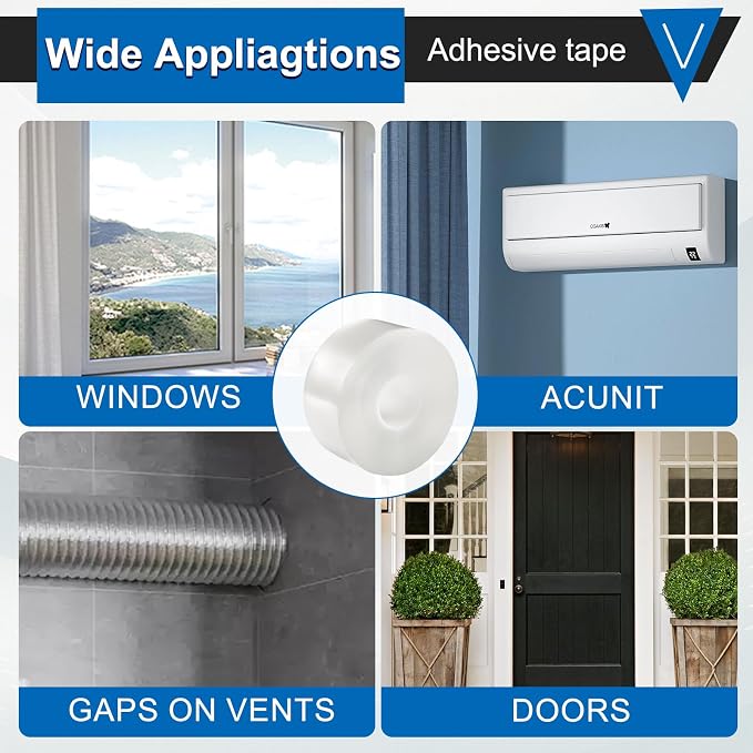 Window Insulation Tape for Winter Heavy Duty Weather Stripping Sealing Film - Image 6