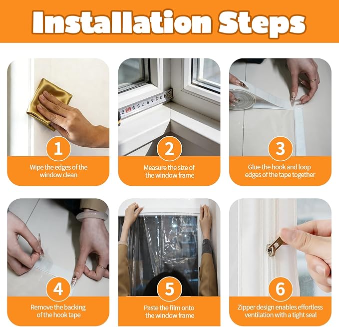 47 x 63 Inch Window Flim Insulation Kit - Image 4