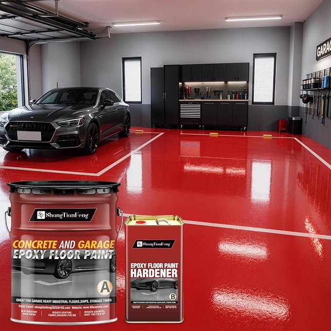 4 Gallon Epoxy Floor Paint kit -100% solids| 6H hardness|20-year durability| - Image 3