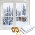 Pangda 2 Pack Window Insulation Kit 63 x 394 Inch Plastic Window Covering by Pangda