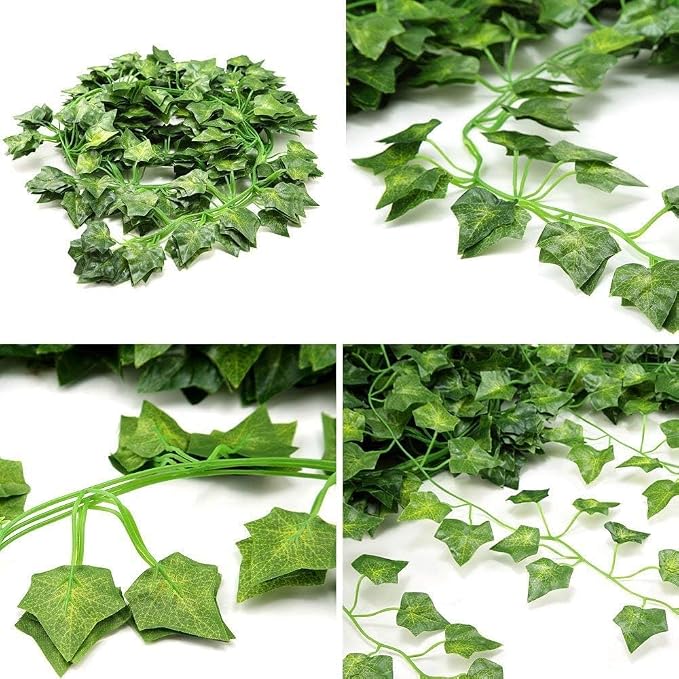 Comtelek Fake Vines for Room Decor 96PCS Artificial Ivy Garland - Image 8