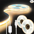 ZSLAIFU A 5V USB LED Light Strip, COB LED Strip Lights, Warm 5V LED Lights by ZSLAIFU