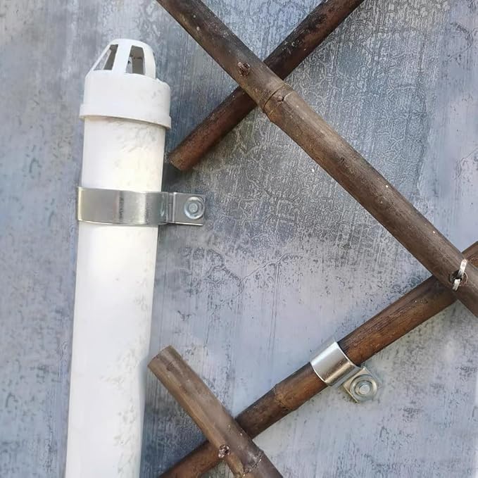 Conduit Pipe Clamps, 304 Ss Pipe Mounting Brackets, Metal One-Hole P-Type Clips - Image 7