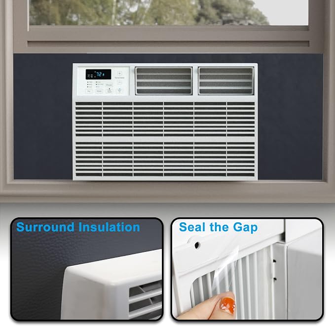 Air Jade Window Air Conditioner Side Panels, Full Surround Insulated Foam Cover - Image 6