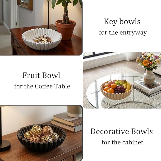 Decorative Bowls for Home Decor | Medium Model Fruit Bowl for Kitchen Counter - Image 8