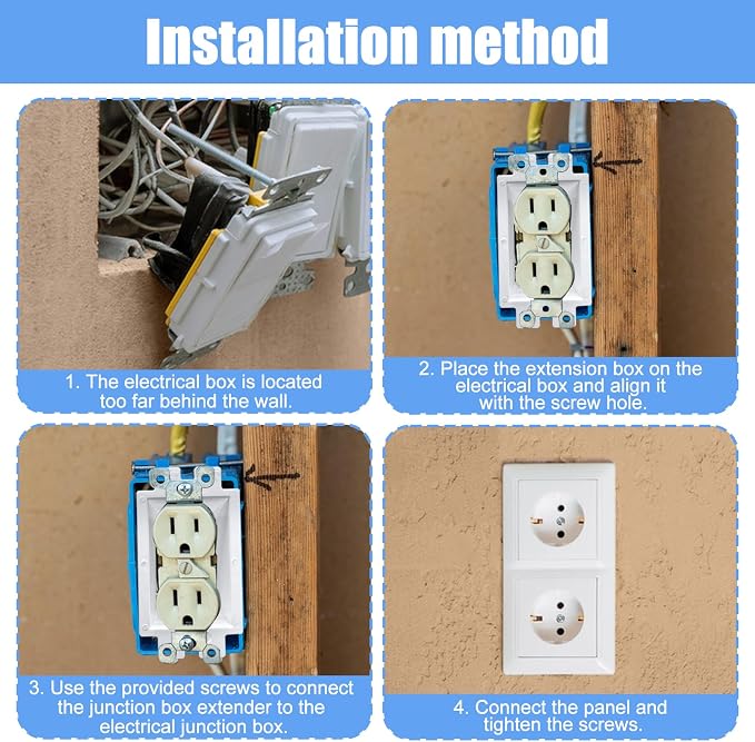 10PCS BE1-2 Electrical Outlet Box Extenders - Image 5