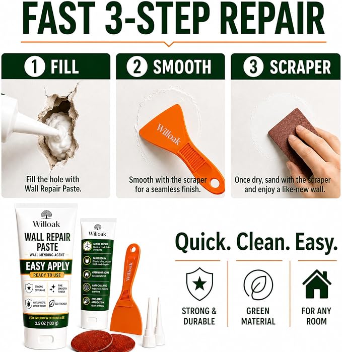 Drywall Repair Kit, Wall Spackle Repair Paste - Image 7