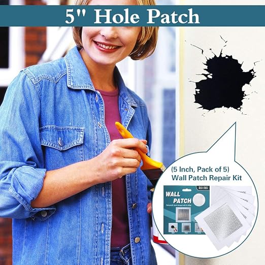 5'' by 5'' Drywall Patch Kit, Large Hole Patch - Image 4