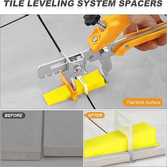 Storystore 4650pcs Tile Leveling System Clips 1/8 Inch Tile Spacers | Tile - Image 7