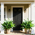 Fake Ferns, 2Planter 35in Outdoor Faux Plants UV Resistant, 3D Real Touch Fake by Cherica