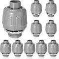 Maitys 10 Pcs 1/2 Inch Liquid Tight Connector Straight 180 Degree | PVC by Maitys