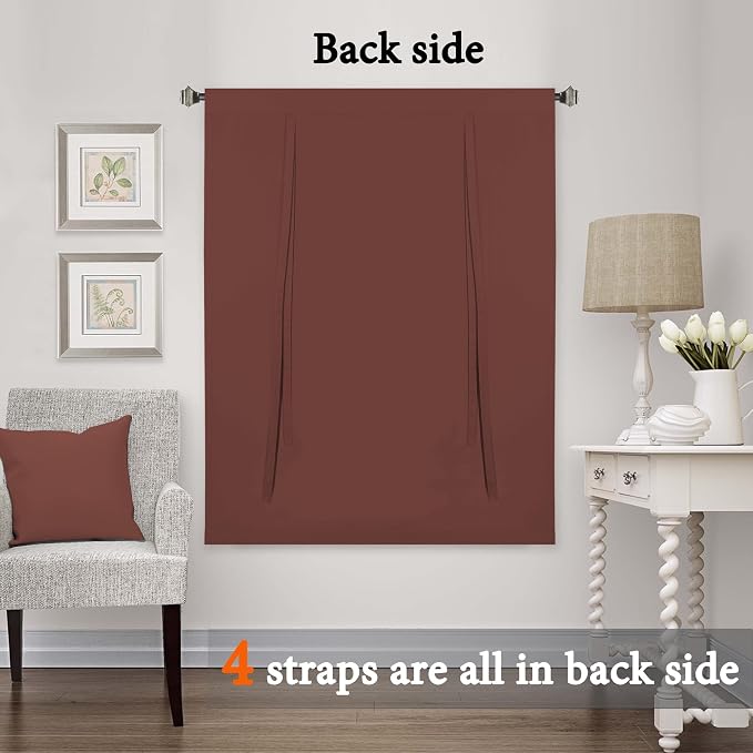 H.VERSAILTEX Blackout Tie Up Curtain Thermal Insulated Window Shade Light - Image 7