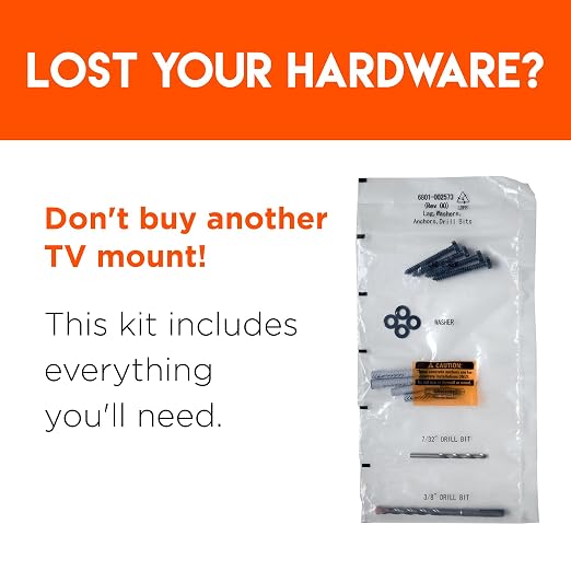 Lag Bolt Kit for Mounting A TV Into Wood Or Concrete - Image 3