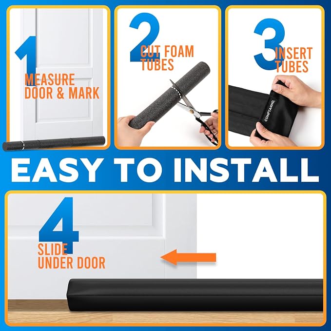 2 Pack Under Door Draft Stopper - Image 6