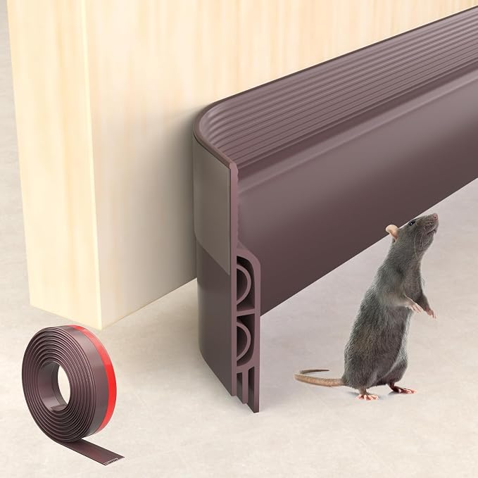 KNEELISA 78" Brown Under Door Draft Stopper Interior by KNEELISA