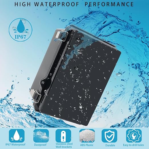 Outdoor Waterproof Electrical Box Junction Box Weatherproof IP67 ABS Plastic - Image 2
