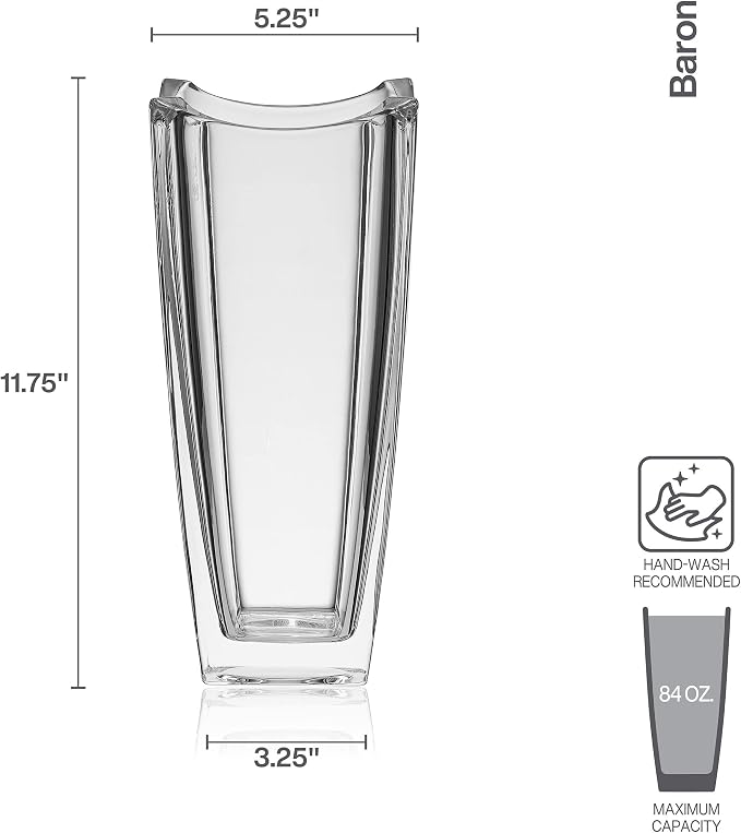 Mikasa Baron Crystal Vase, 11.75 Inch - Image 3