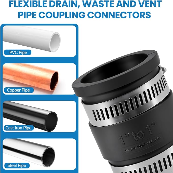 2 Pcs 1 IN Flexible PVC Pipe Coupling - Image 4