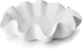Scalloped Decorative Bowl Home Decor, 12.6" Shell Ruffle Fruit Bowl | Modern by KEWOOL