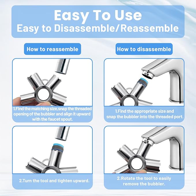 10-in-1 Heavy-Duty Metal Faucet Aerator Remover Kit - Image 6