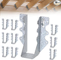 16 PCS 2x6 Steel Joist Hangers, 20 Gauge Galvanized Brackets by Unknown