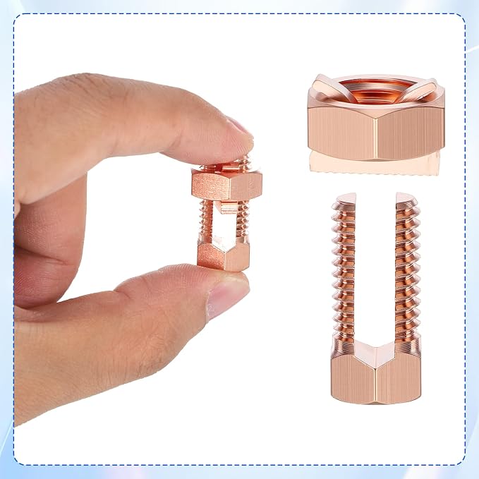 Split Bolt Wire Connector 5 PCS, TJ-16 Copper Alloy Ground Wire Connector - Image 4